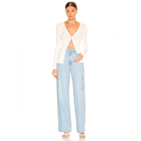 Frame High Rise Baggy Pocket Jean Genoa 25 - Picture 3 of 13